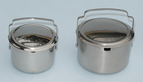 Sliding lid sugar bowl duo