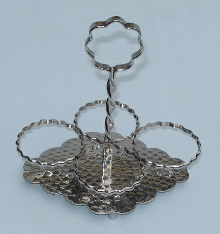 Hammered cruet stand