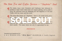 Click here to see a larger front cover of 'The New Tea and Coffee Services'