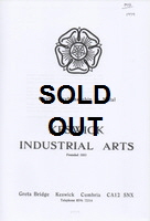 Click here to see a larger front cover of 'Keswick Industrial Arts Catalogue'